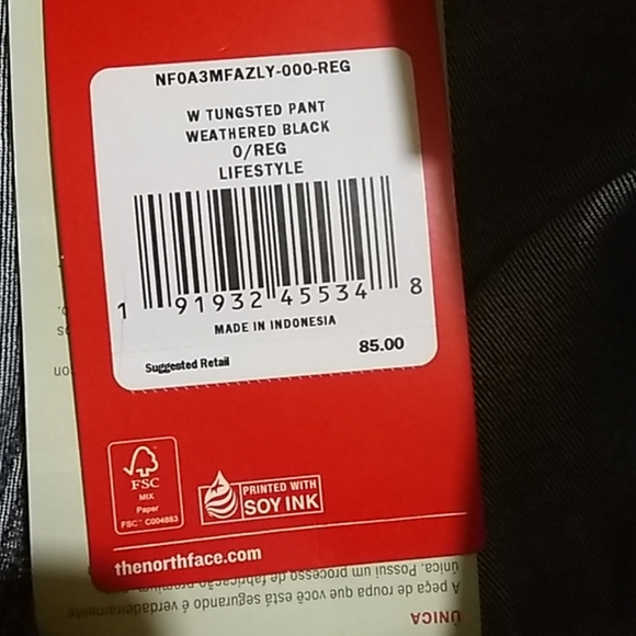 The North Face Slim Fit Jean Size 0R NWT - Picture 8 of 8